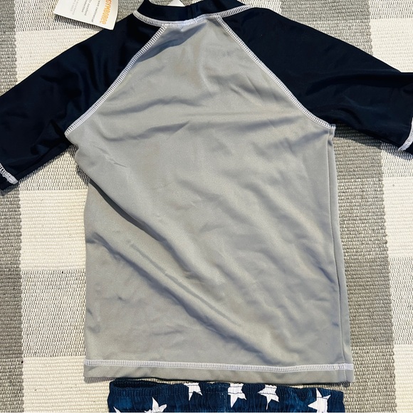 2 pcs Gymboree swim shirt sz 4, H&M swim shorts 2-4 kids boys - Picture 5 of 11